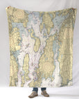 East Greenwich, Narragansett Bay, RI Nautical Chart Blanket