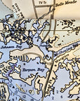 Casco Bay, ME Nautical Chart Quick Dry Towel