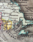 New England Antique Map Blanket