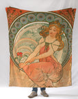 Alphonse Mucha's 'Painting' Blanket