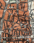 Barcelona, España, Vintage Antique Map, c. 1915 Blanket | Barcelona Spain Decor