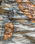 Vintage map of Italy with a focus on Corsica and the Tyrrhenian Sea.