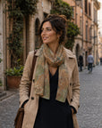 Rome, Italy Vintage Map Scarf (Pianta Roma)