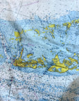 The Florida Keys (Key West to Key Largo) Nautical Map Scarf