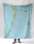 Martinique to Grenada Chart Blanket (St. Lucia, Barbados, Saint Vincent & the Grenadines)