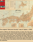 Vintage Map of Japan, c. 1905 Scarf