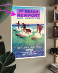 Vintage Surf Competition Poster