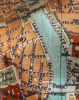 Rome, Italy Vintage Map Scarf (Pianta Roma)