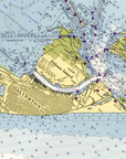 Houston / Galveston Nautical Chart Scarf