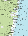 St Lucia, Caribbean, Nautical Chart Blanket