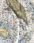 San Juan Islands, WA Nautical Chart Quick Dry Towel