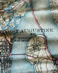 Close-up of a map with 'St. Augustine' and 'Fort Marion' labeled.