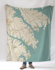 Annapolis, MD.Sea Glass Blanket - Maritime Tribes USABlanket