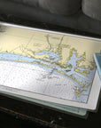 Bogue Banks, (Cape Lookout to Emerald Isle) North Carolina Chart Placemat - Maritime Tribes USALaminated Placemat