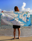 Boston MA Hometown Map Quick Dry Towel - Maritime Tribes USATowel
