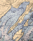 Casco Bay, ME Nautical Chart Quick Dry Towel - Maritime Tribes USATowel