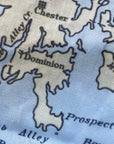Chesapeake Bay Nautical Chart Scarf - Maritime Tribes USAScarf