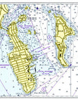 City Island, New York Chart Placemat - Maritime Tribes USALaminated Placemat