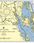 Currituck, North Carolina Chart Placemat - Maritime Tribes USALaminated Placemat