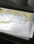 Fishers Island Sound, Connecticut & New York Chart Placemat - Maritime Tribes USALaminated Placemat