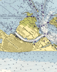 Houston / Galveston Nautical Chart Scarf - Maritime Tribes USAScarf