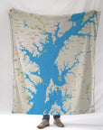 Middletown MD to Cape May NJ Hometown Blanket - Maritime Tribes USABlanket