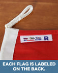 R (Romeo) Nautical Signal Flag – Traditional Maritime Code Flag - Maritime Tribes USASignal Flag