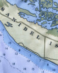 Sanibel Island to Boca Grande, FL Nautical Map Scarf - Maritime Tribes USAScarf