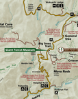 Sequoia National Park Map Blanket – Ultra-Soft Throw – Official Map National Park Gift - Maritime Tribes USA