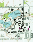 South Bend / Notre Dame Map Blanket - Maritime Tribes USABlanket