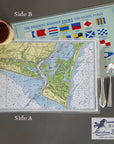 Southport, North Carolina (and Bald Head Island) Chart Placemat - Maritime Tribes USALaminated Placemat