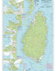 St. Lucia Nautical Chart Canvas Wall Scroll - Maritime Tribes USA