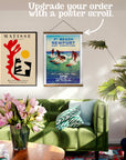 Vintage Surf Competition Poster