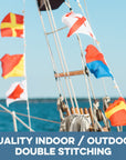 T (Tango) Nautical Signal Flag – Traditional Maritime Code Flag - Maritime Tribes USASignal Flag