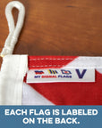 V (Victor) Nautical Signal Flag – Traditional Maritime Code Flag - Maritime Tribes USASignal Flag