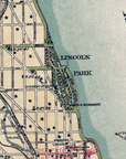 Vintage Chicago Map Scarf – Chicago Illinois Map - Maritime Tribes USAScarf