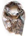 Vintage Chicago Map Scarf – Chicago Illinois Map - Maritime Tribes USAScarf