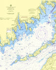 Buzzards Bay (including Cutty!) Nautical Chart Shower Curtain