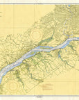 Delaware River Wilmington to Philadelphia 1959 Scroll