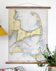 Cape Cod & The Islands Vintage Nautical Chart Scroll