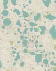 Winter Haven, FL Seaglass Map Shower Curtain