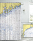 Bay of Fundy Chart (Coast of Maine) Shower Curtain - Maritime Tribes USAShower Curtain
