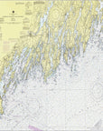 Cape Elizabeth to Monhegan Island, ME Nautical Chart Shower Curtain - Maritime Tribes USAShower Curtain