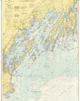Casco Bay to Harpswell Nautical Chart Scroll - Maritime Tribes USAScroll