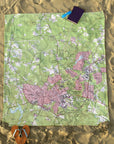 Chapel Hill, NC Modern Topo Map Blanket - Maritime Tribes USABlanket