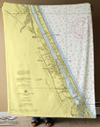 Daytona Beach, FL Chart Blanket - Maritime Tribes USABlanket