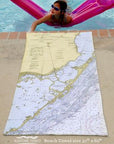 Key Largo FL Chart Quick Dry Towel - Maritime Tribes USATowel