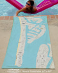 Pass-A-Grille Modern Wave Florida Quick Dry Towel - Maritime Tribes USATowel