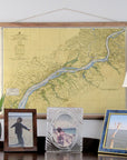 Delaware River Wilmington to Philadelphia 1959 Scroll