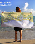 St. Simons Island to St. Augustine Quick Dry Towel - Maritime Tribes USATowel